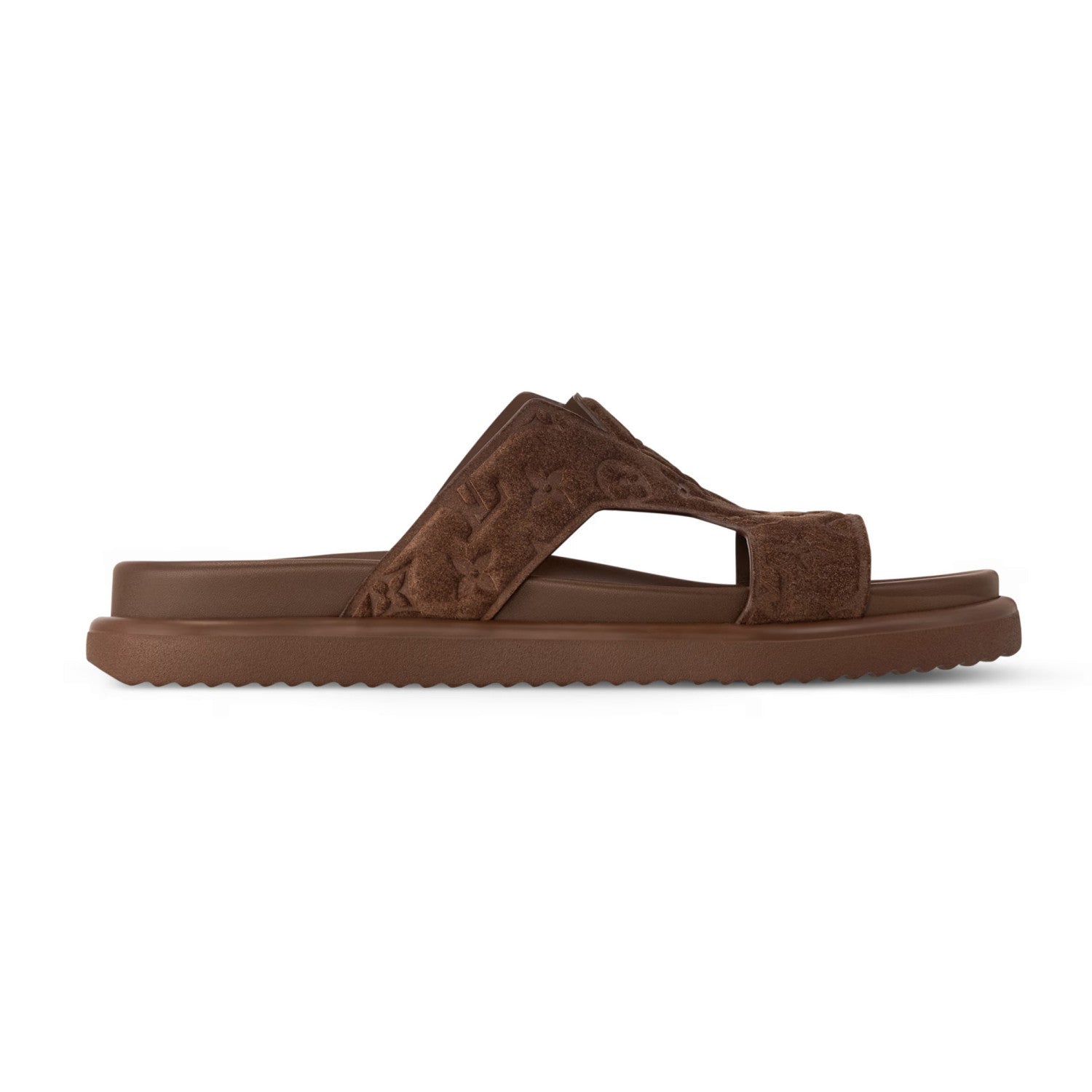 Louis Vuitton Men's Summer Solid Color Classic Fashion Casual Logo Print Slippers Round Toe Flat Mule Shoes #78169