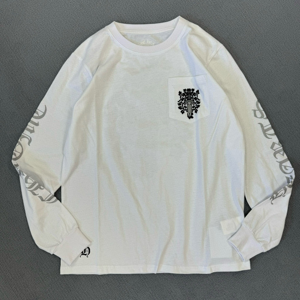 Chrome Hearts Men's Women's Summer Chao Printed Embroidered Letters Long-Sleeved T-Shirt Men And Women Loose Cotton Bottoming Shirt Tops #76433