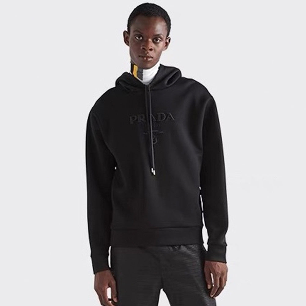 Prada Men's Embroidered Tech Fleece Sweatshirt #287460