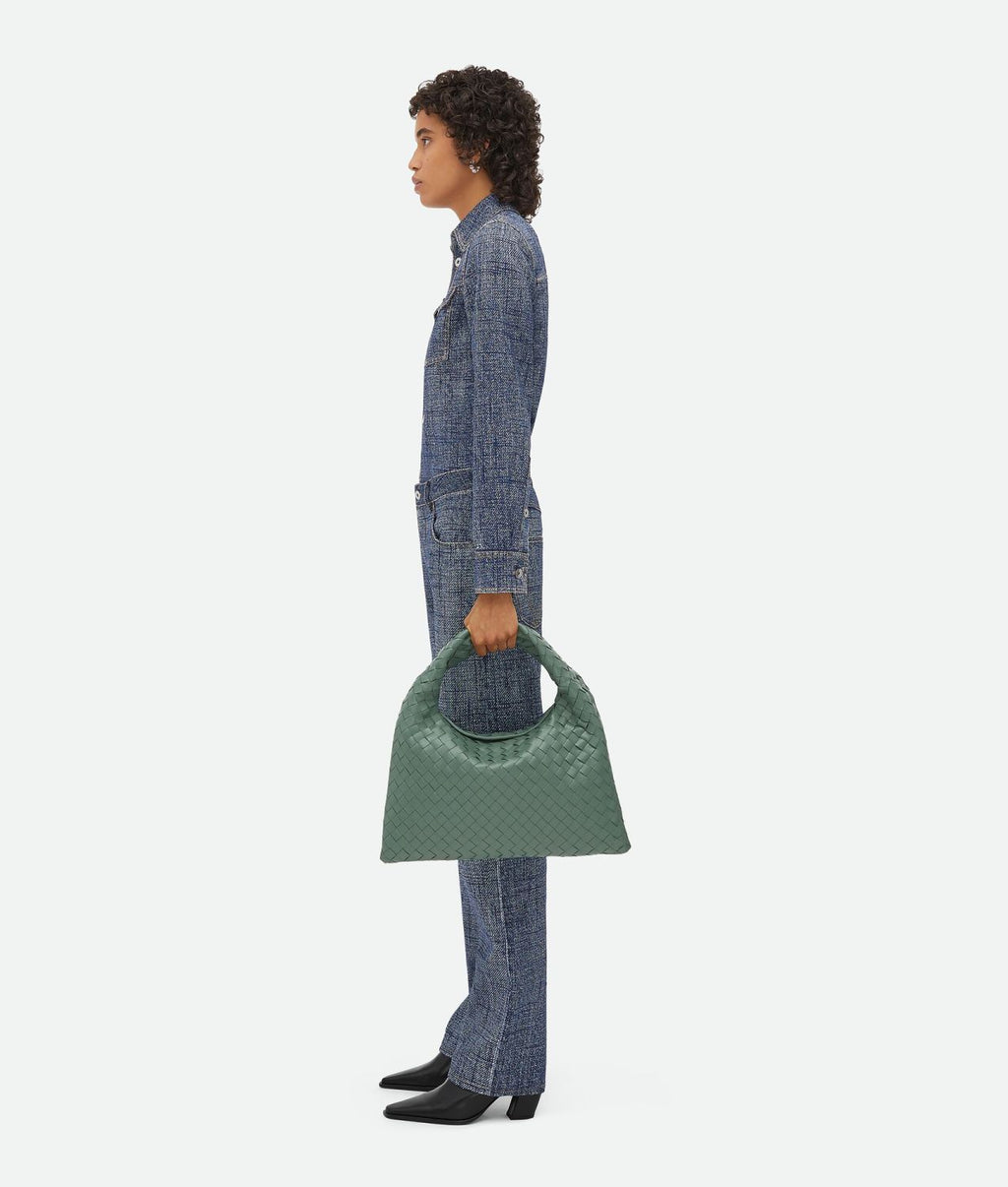 Bottega Veneta Small Multicolour Collection Intrecciato Braided Shoulder Bags Suede Glossy Genuine Leather 100% Genuine Leather Fashion Temperament Elegant Exquisite Bag 763966v3iv13268 #81128