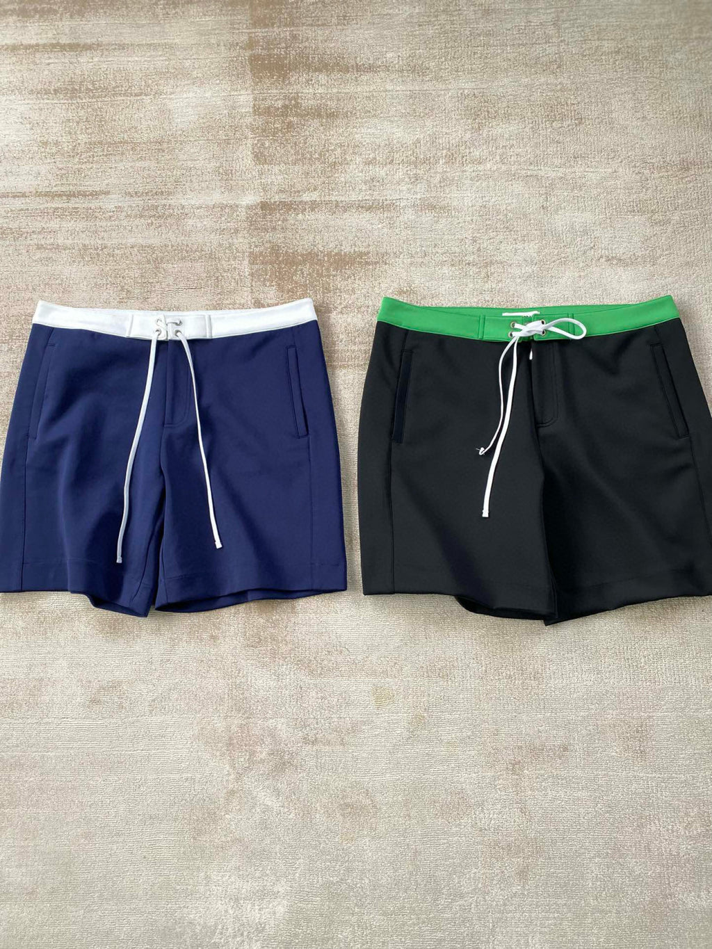 MiuMiu Men's Women's Summer Solid Colour Logo Elastic Drawstring Mid Waist Fitted Satin Bermuda Shorts Ngvp #8171