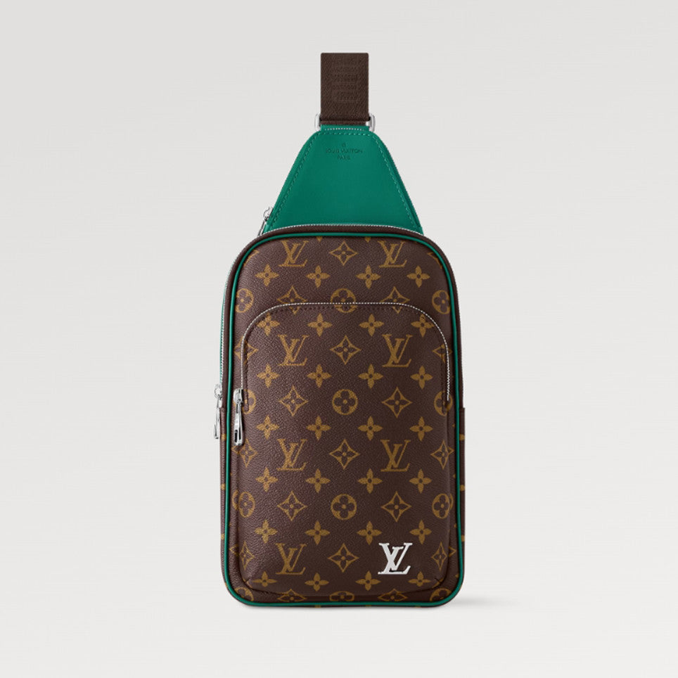 Louis Vuitton Men's AVENUE Shoulder Bag Letter Logo Zipper Closure Colorblocked Leather Casual Crossbody Bag Bags M12734 #81193