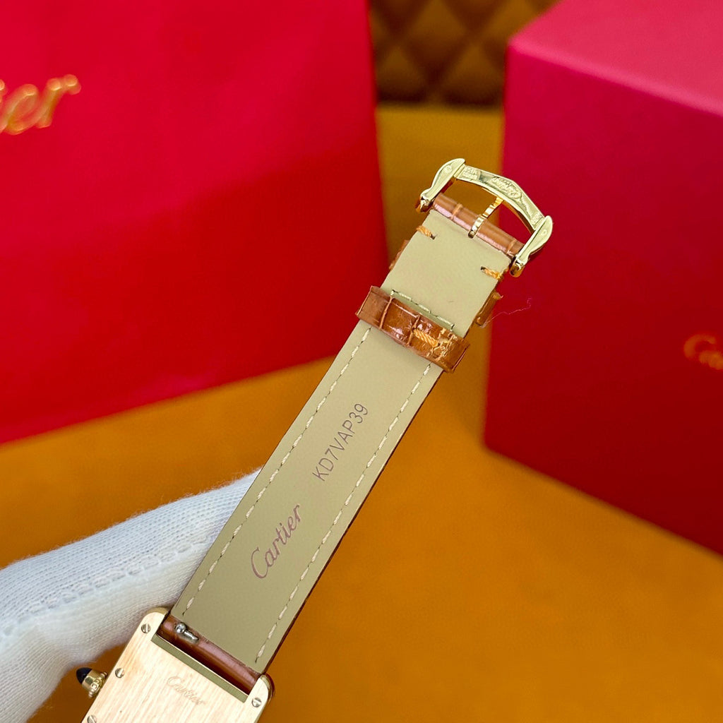Cartier Tank Series Fashion Strap Watch #21767