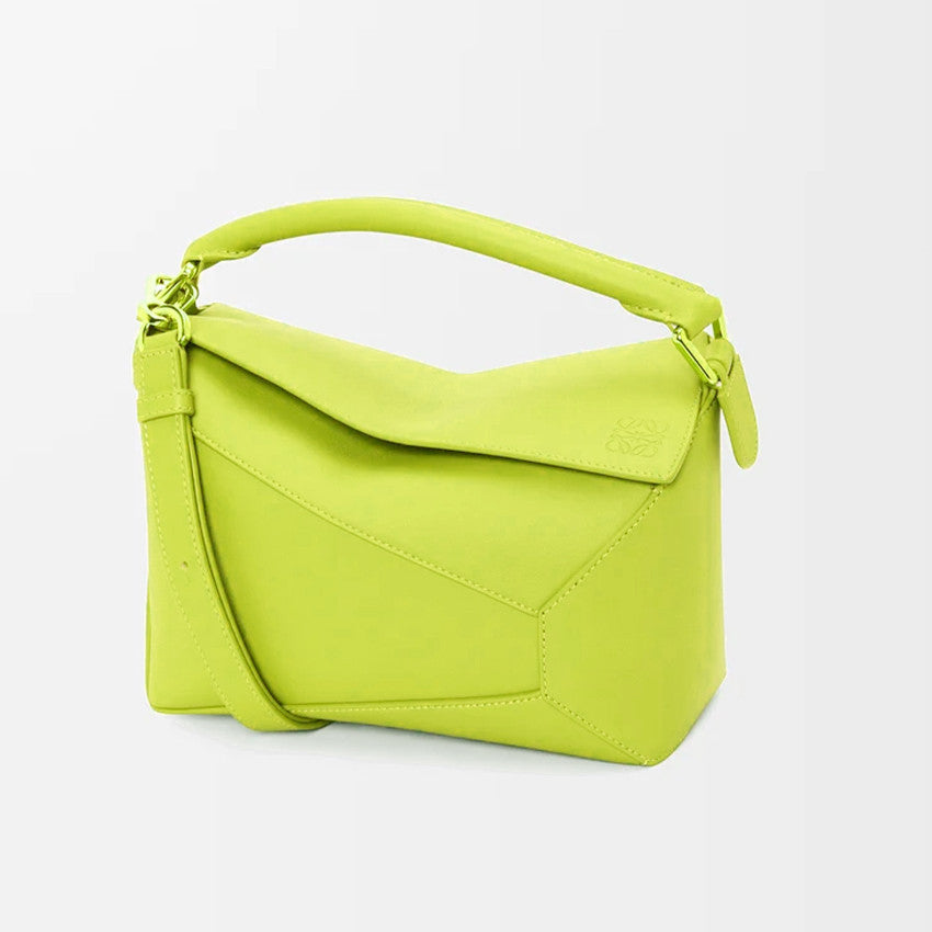 Loewe  Women's Detachable Shoulder Strap Logo Solid Color Small Cowhide Puzzle Handbags Casual Slanting Tote Handbag Bag Bags 0011189438 #76828