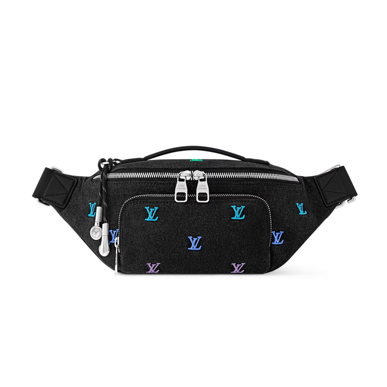 Louis Vuitton Men's Embroidered Letter Printed Solid Colour Cowhide Waist Bag Bags #76627