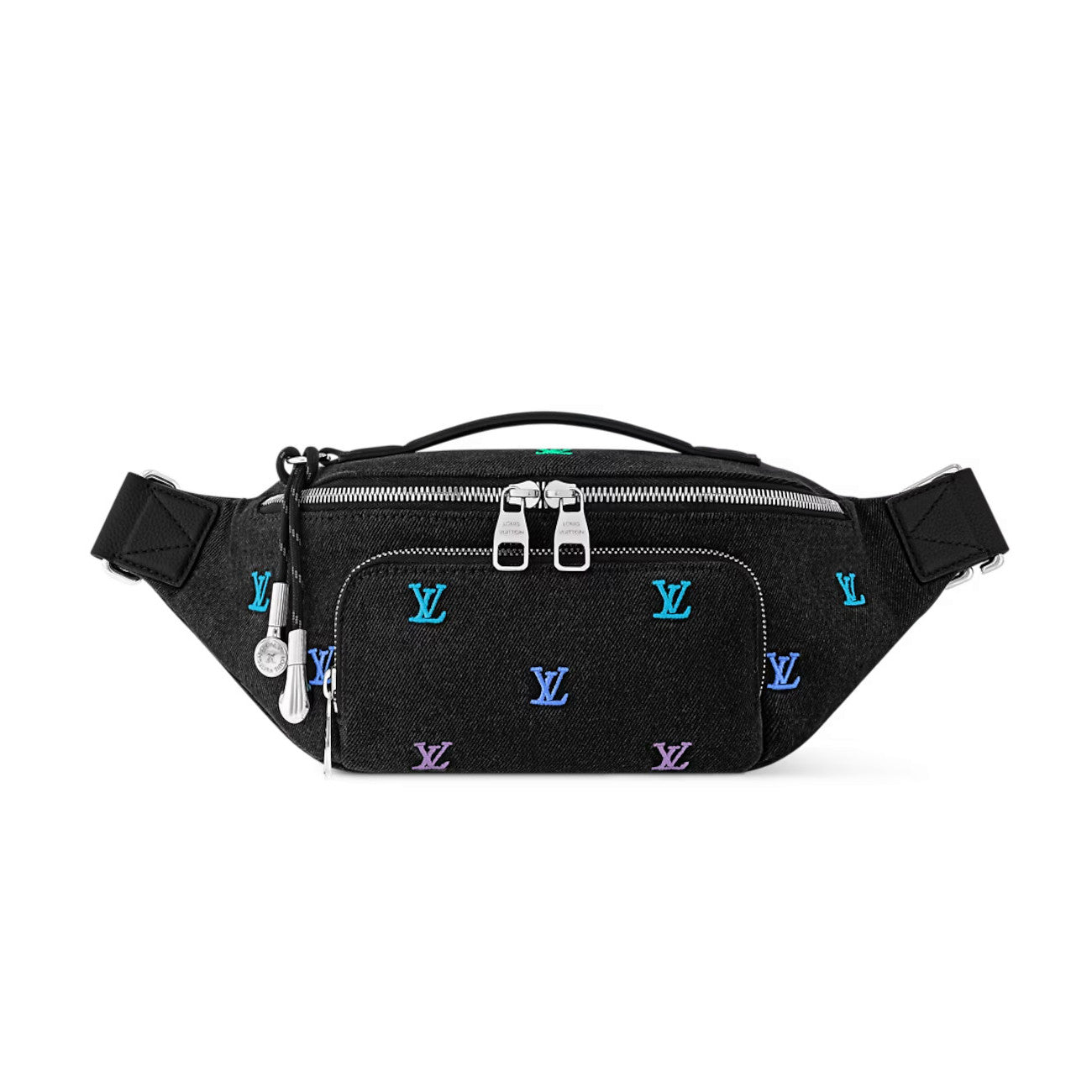 Louis Vuitton Men's Embroidered Letter Printed Solid Colour Cowhide Waist Bag Bags #76627
