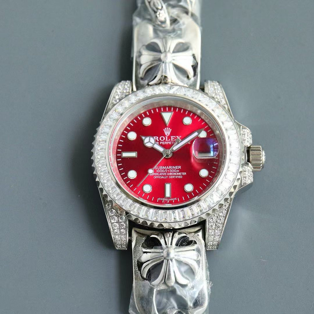Rolex Men's Chrome Hearts Series Diamond-Set Watch With 316 Stainless Steel Case And Automatic Mechanical Movement  Accessories #81469