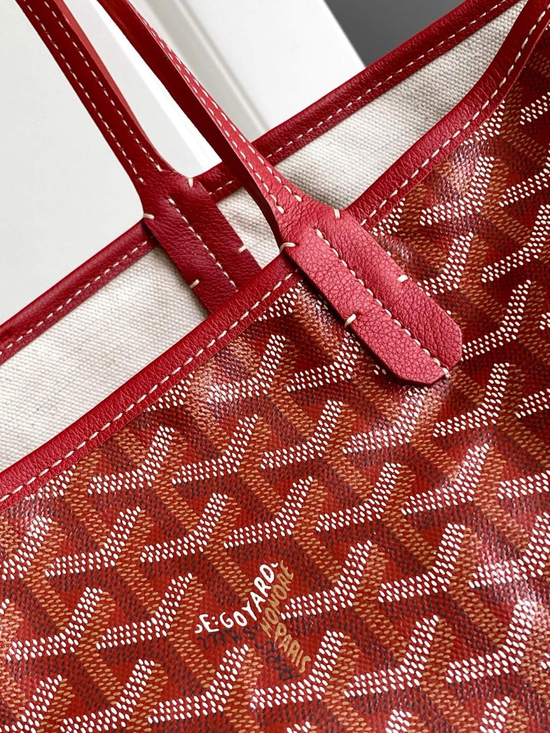 GOYARD Men's Women Saint Louis Handbag Y Full Print Casual Mother Bag Leather Shoulder Bag Tote Bags #77386