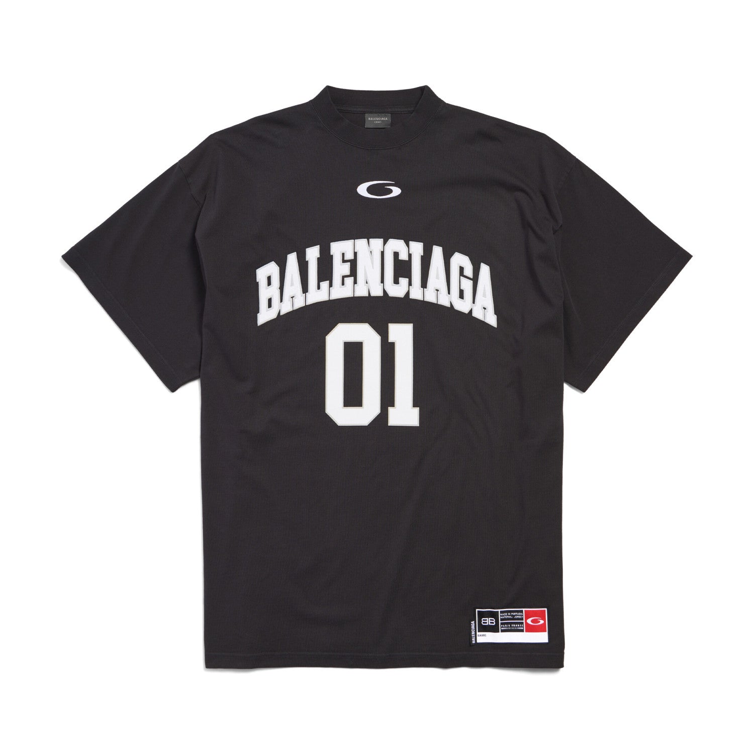 Balenciaga Men's Summer Letter Logo Print Round Neck Regular Fit Short Sleeve T-Shirt #74579