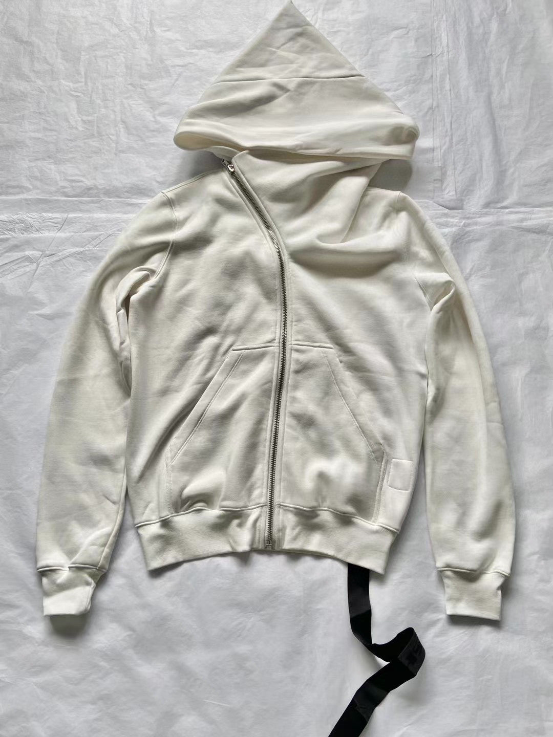 Rick Owens Irregular Zipper Jacket Coat Ngvp #6553