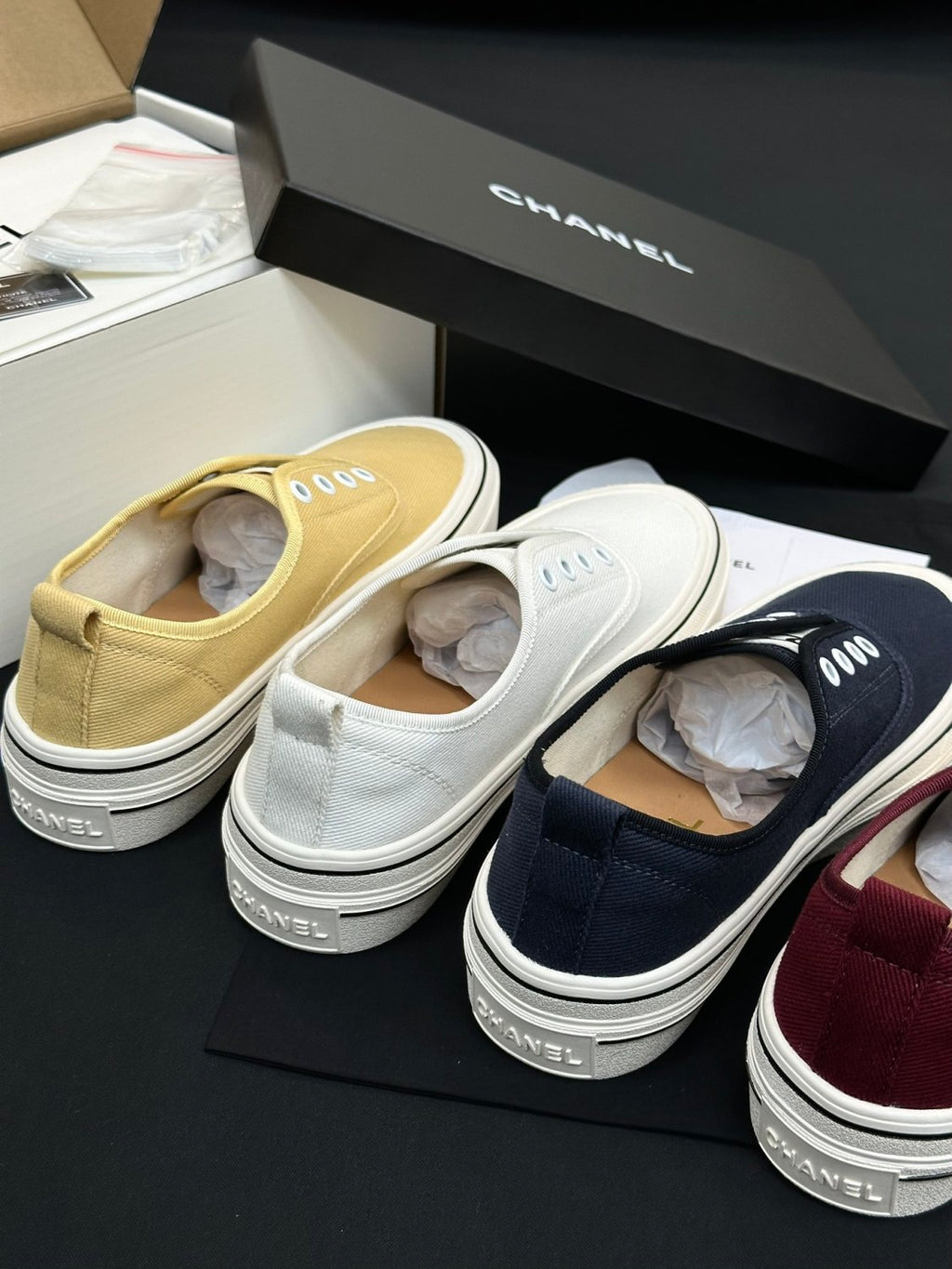 Chanel Platform Canvas Shoes #386499