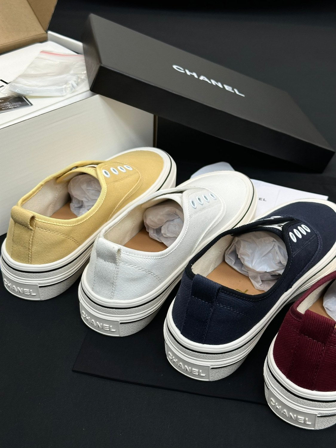 Chanel Platform Canvas Shoes #386499