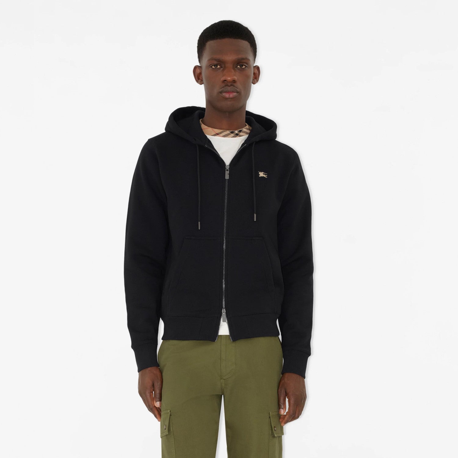 Burberry Men's & Women's Spring/Fall Fashion Casual Hooded Zipper Rider Print Cotton Hoodie Long Sleeve Jacket #78597