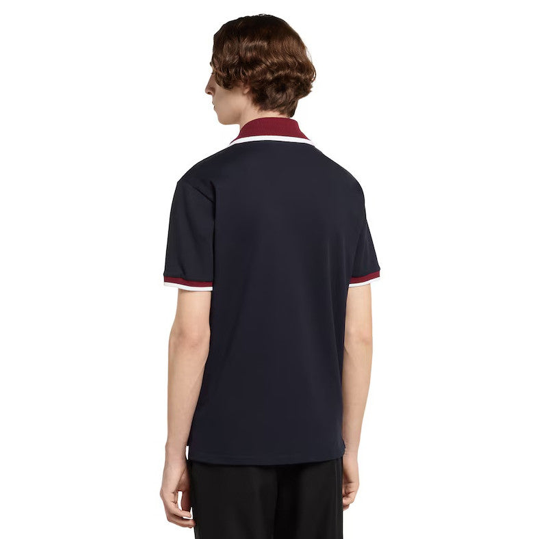 Gucci Men's And Women's Summer Fashion Classic V-neck Color Block Cotton Polo Shirt Short Sleeved T-Shirt #78425