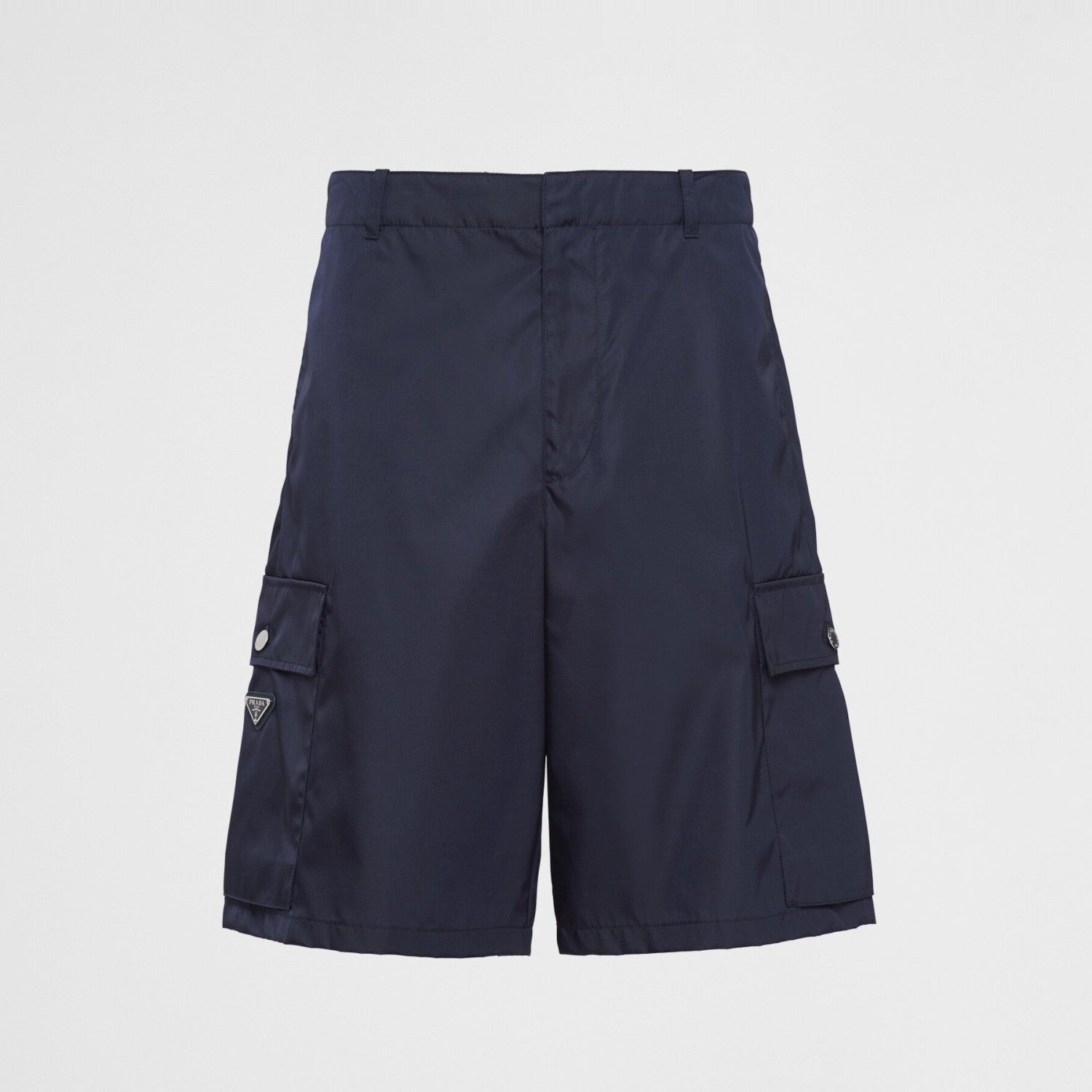 Prada Men's Summer Solid Colour Triangle Logo Nylon Casual Zip Up Shorts Pants #99229