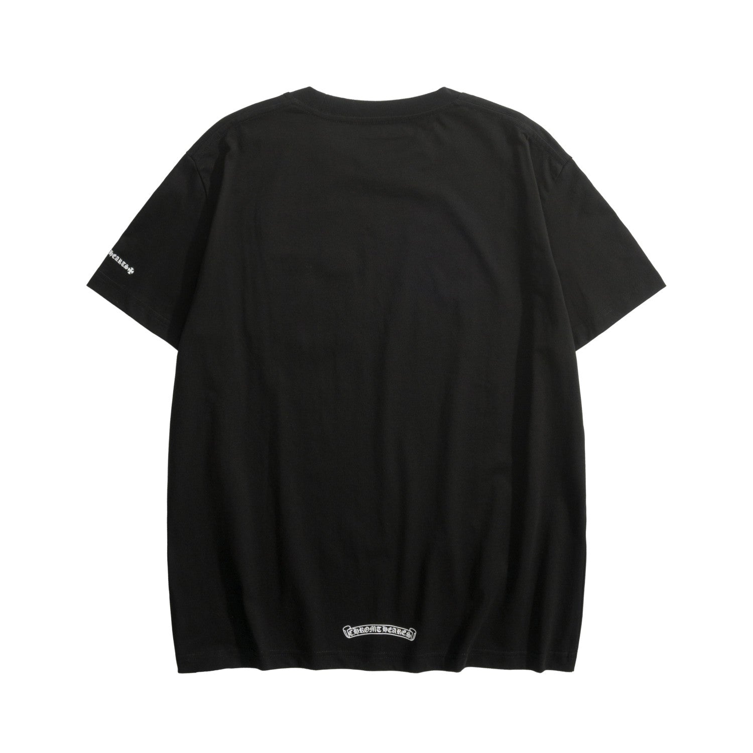 Chrome Hearts Men's Summer Solid Color Round Neck Cotton Casual Short Sleeve T-Shirt #75623
