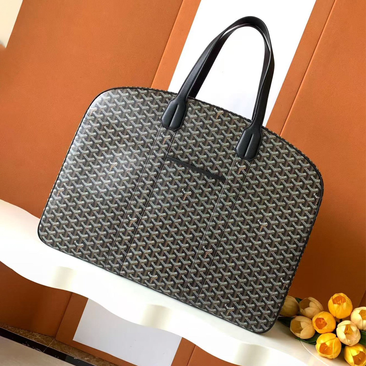 GOYARD Men's Women's Savile Row Clothes Bag Full Print Zipper Closure Handbag Solid Color Travel Bag Bags SAVIL2GMLTY01CL01P #77626