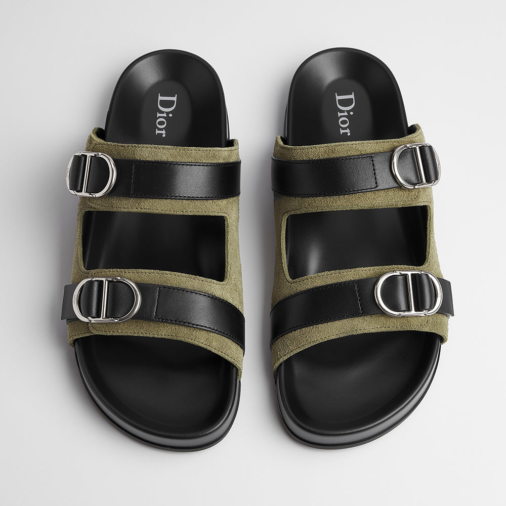 DIOR Dior Aqua Sandal Beige and Black Dior Oblique Jacquard #382615
