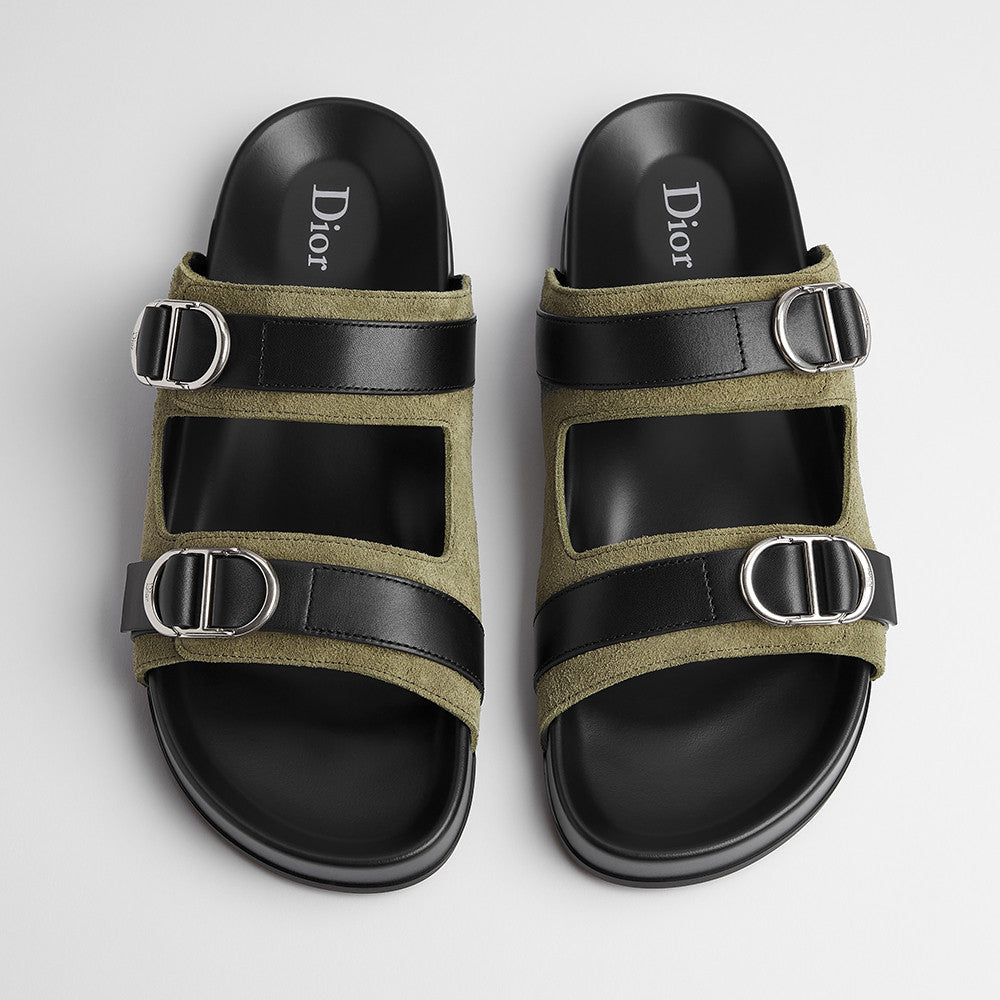 DIOR Dior Aqua Sandal Beige and Black Dior Oblique Jacquard #382615