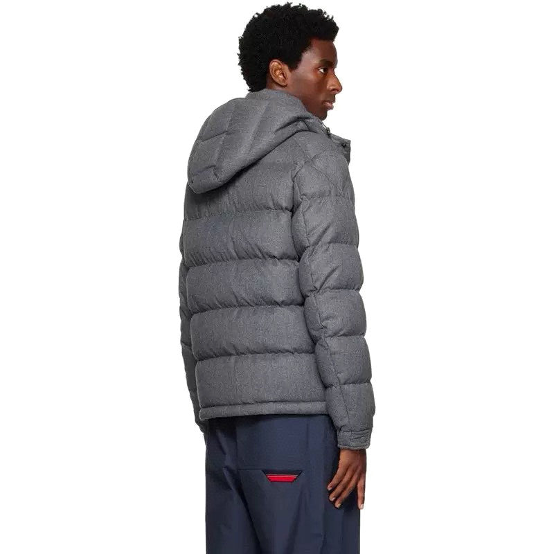 Moncler Men's Winter Solid Color Hooded Zipper Long Sleeve Puffer Down Jacket #73858