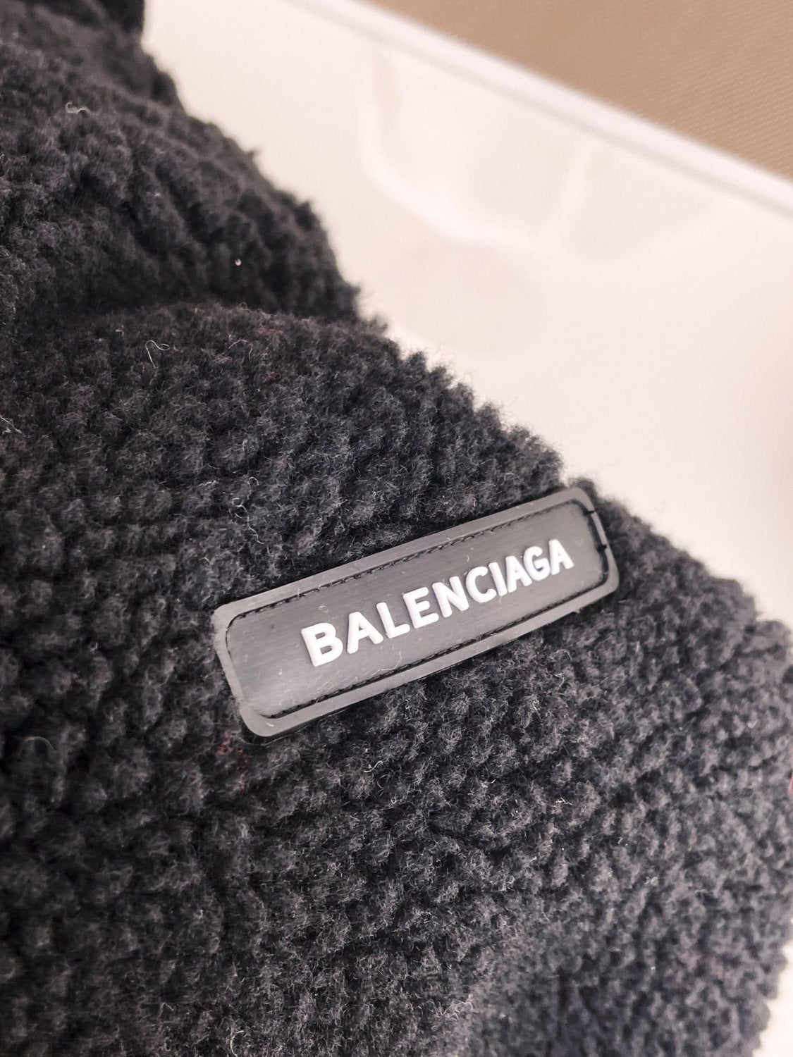 Balenciaga Men's and Women's Fall/Winter Solid Color Hooded Pellet Fleece Zipper Long Sleeve Jacket #74895