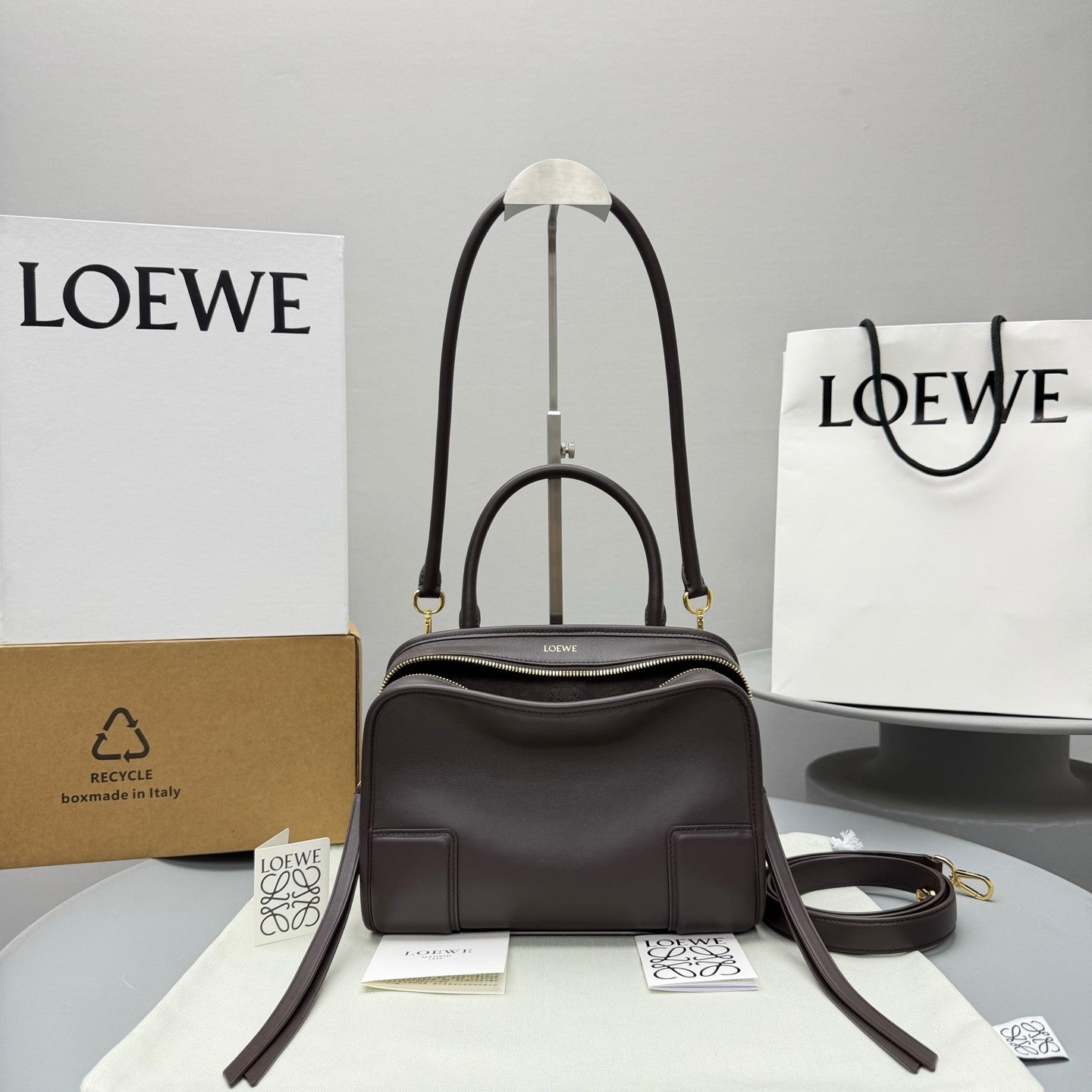 LOEWE Small Amazona 180 Bag in Soft Calfskin #380145