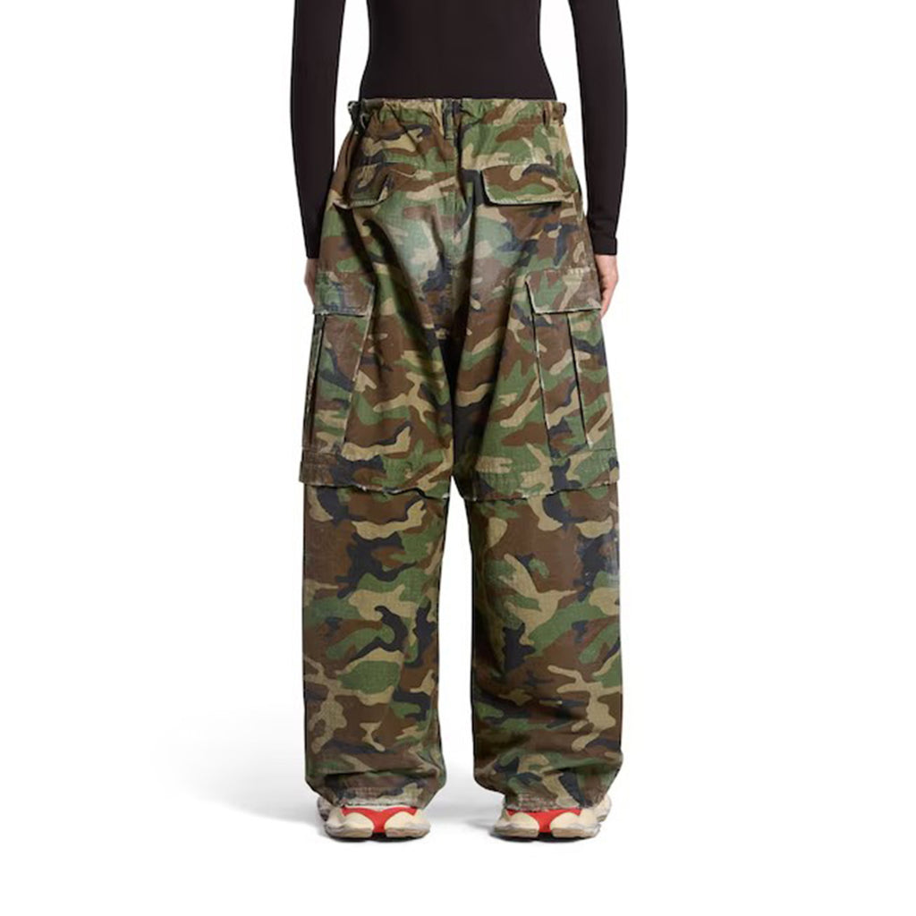 Balenciaga Men's Spring And Autumn Retro Old Camouflage Work Pants Detachable Baggy Jeans High Street Fashion Straight Casual Pants Ngvp #1183