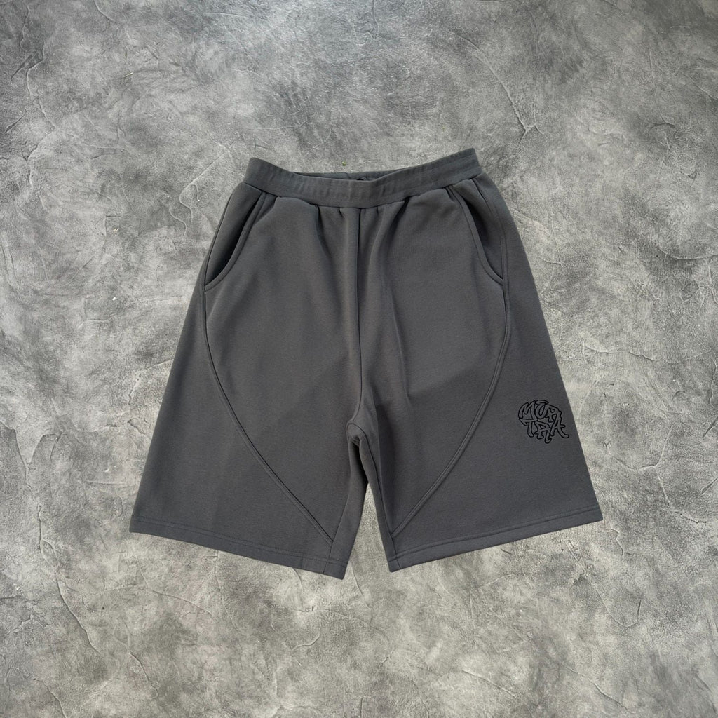 Mertra Crosshatch Shorts Dark Grey