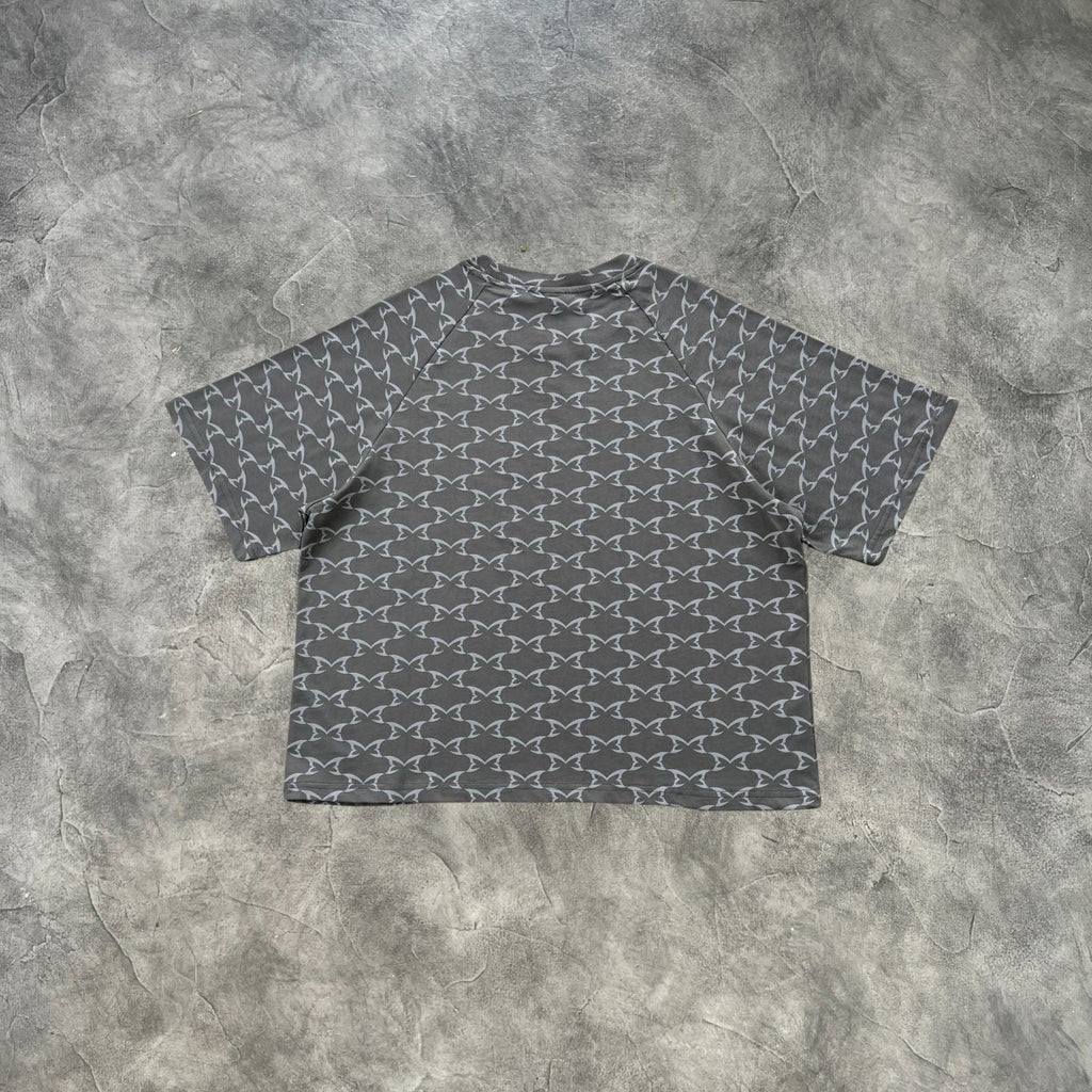 Mertra Full Printed T-Shirt Grey