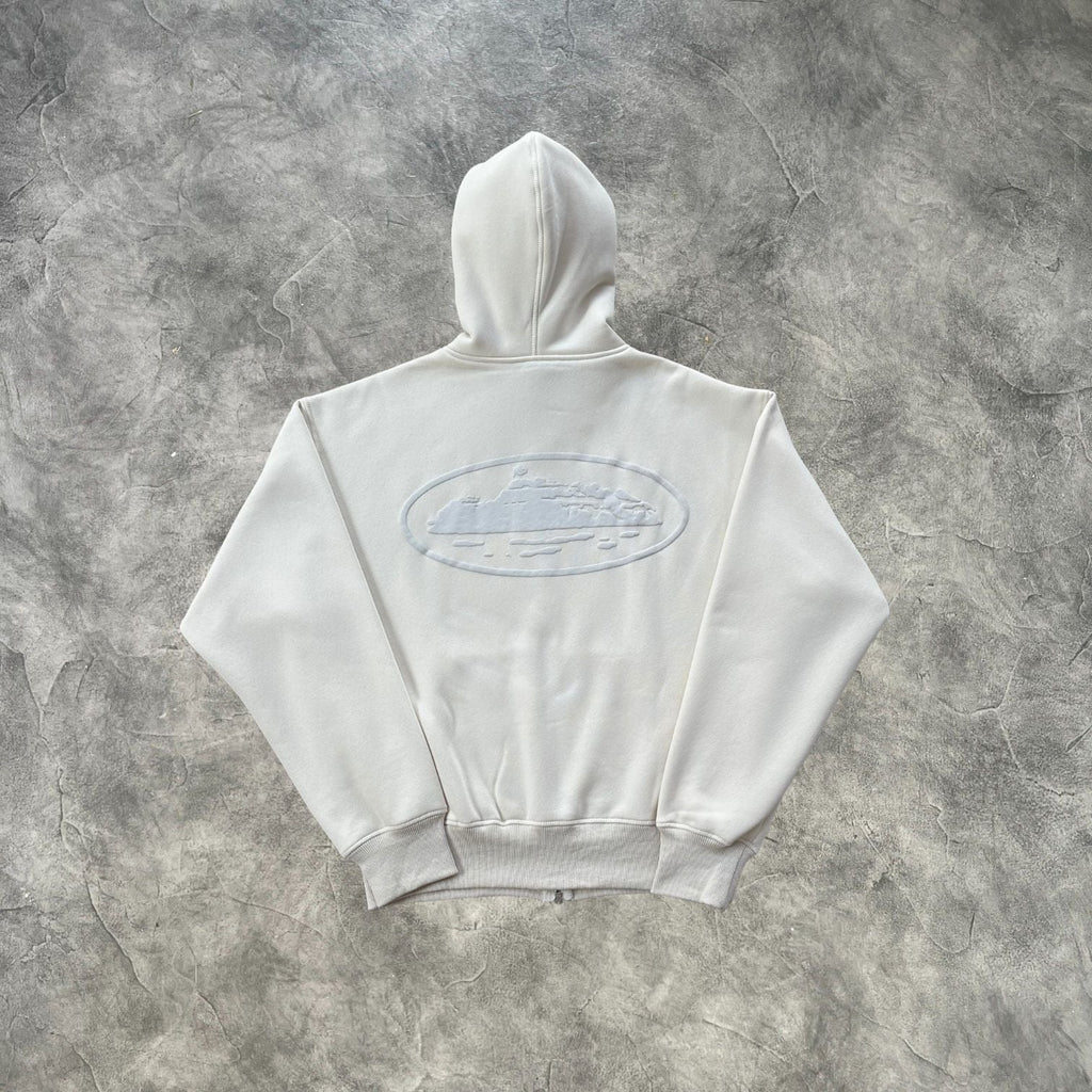 Corteiz Zip-Up Tracksuit Off White