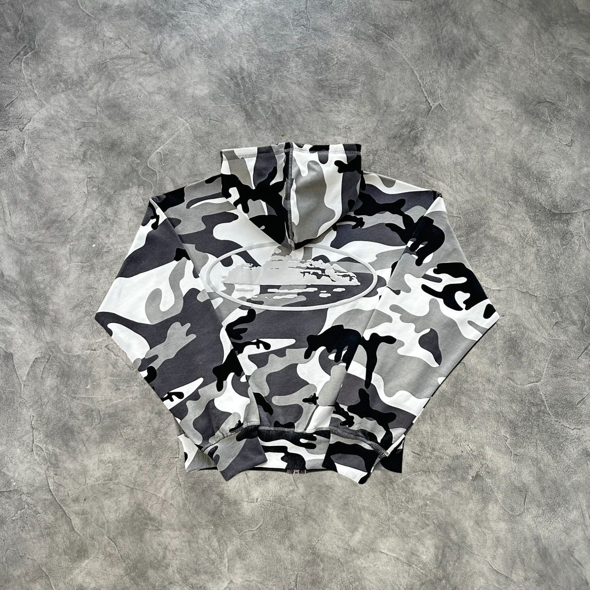 Corteiz Zip-Up Shorts Set Arctic Camouflage