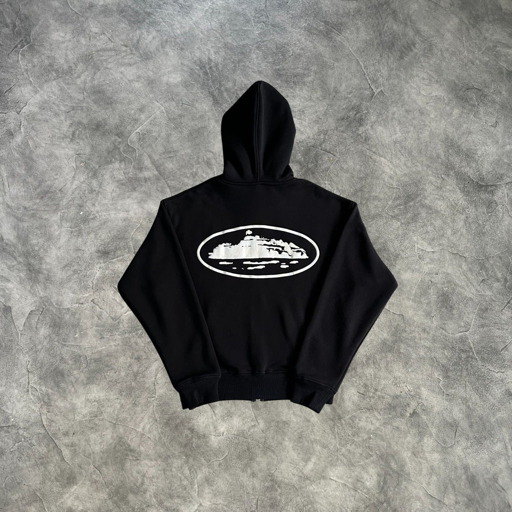 Corteiz Zip-Up Tracksuit Black