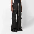 Rick Owens Men's Spring And Autumn Gradient Washed Jeans Casual High Street Zipper Multi-pocket Pants Ngvp #7776