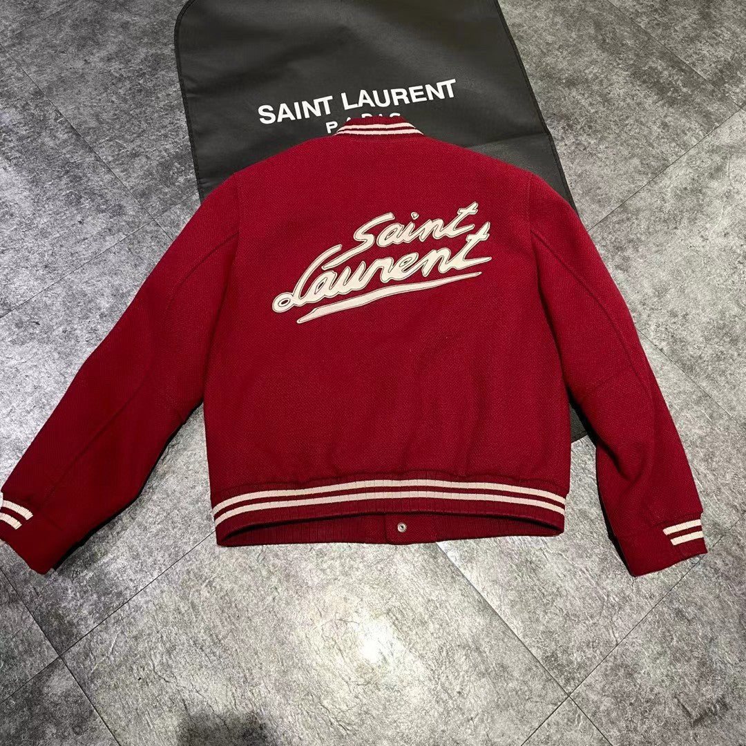 Saint Laurent Teddy Jacket In Wool Ngvp #691
