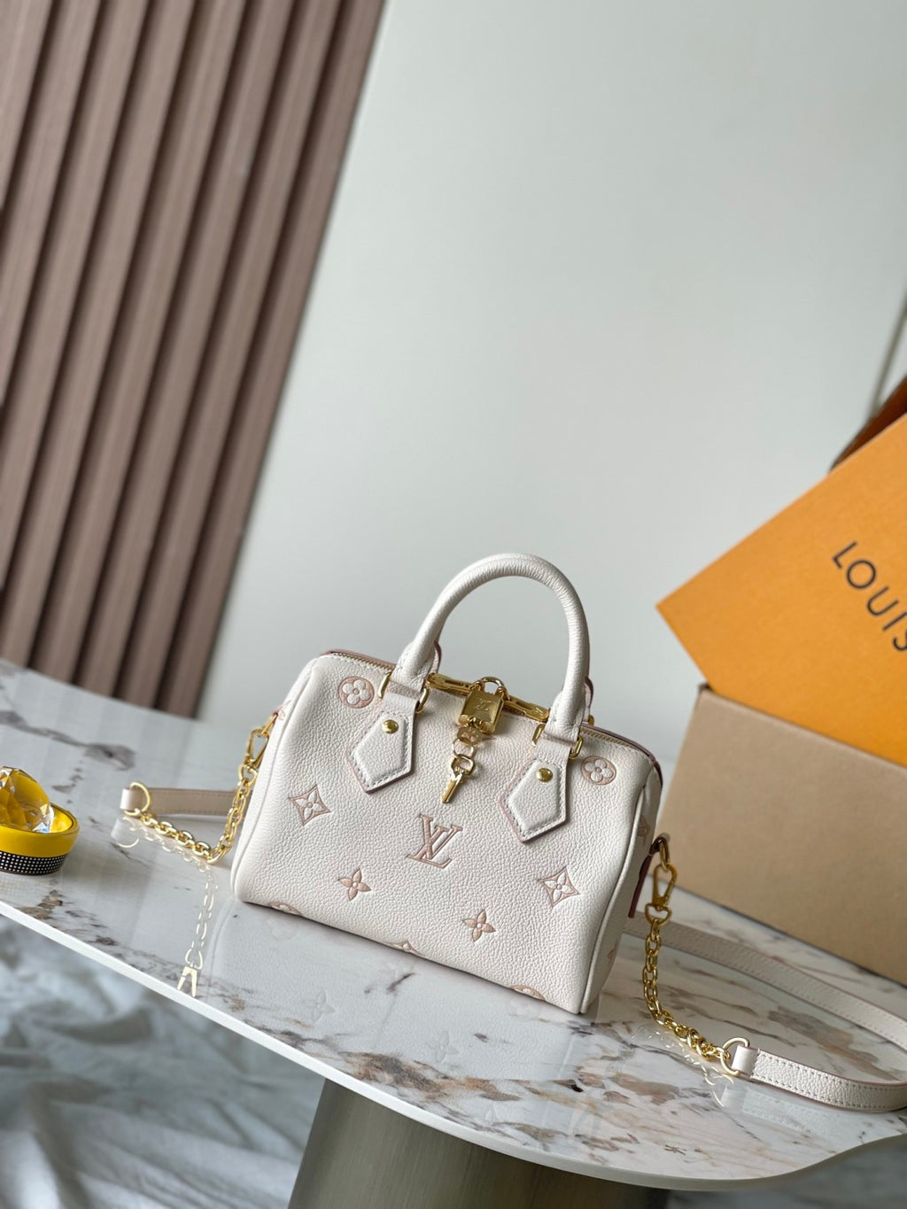 Louis Vuitton Speedy Bandoulière 20 Women's Removable Adjustable Shoulder Strap Zipper Closure Letter Printed Coated Canvas Shoulder Slanting Handbag Bag Bags #77453