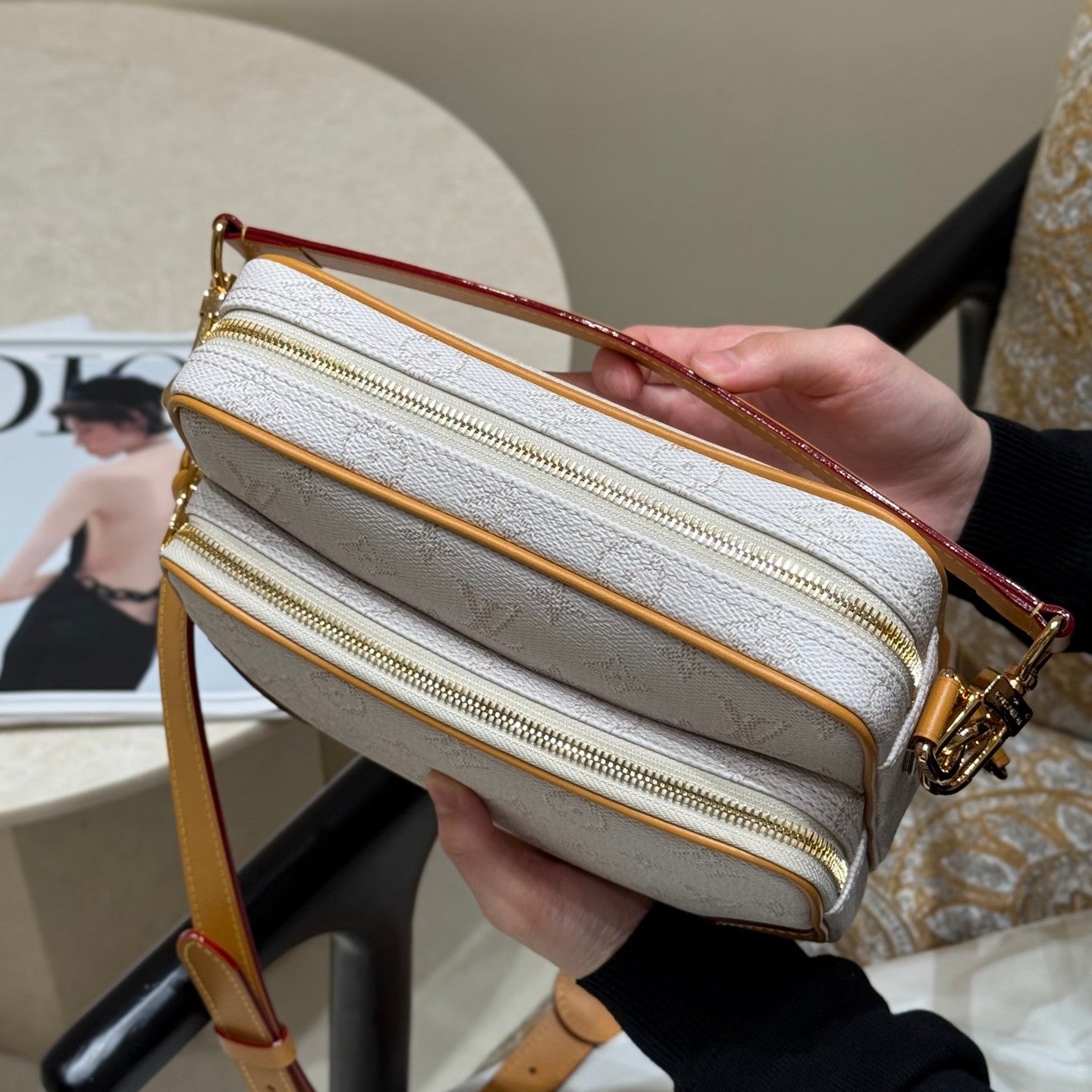 Louis Vuitton Nil Men's and Women's Logo Full Print Detachable Shoulder Strap Coated Canvas Single Shoulder Crossbody Tote Bag Bags #77151