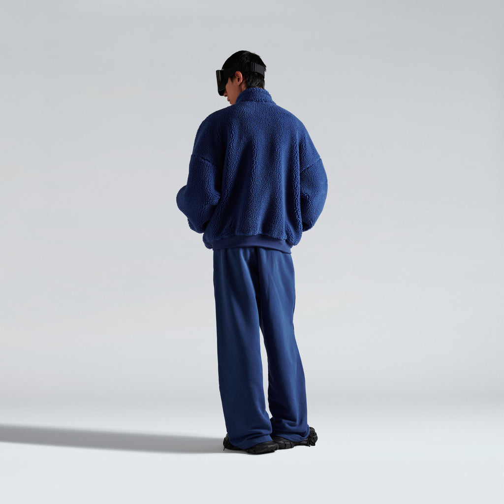 Balenciaga Men's 3b Sports Icon Ski Zip-up Jacket in Light Marine Blue #335777