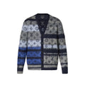 Louis Vuitton MONOGRAM Men's Fall/Winter Fashion Casual V Neck Single Button Classic Print Oversized Sweater Cardigan #79411