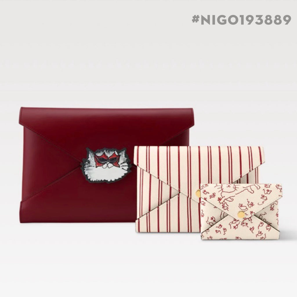 Louis Vuitton Grace and LV collaboration Kirigami Pochette Cowhide leather Three-piece set Clutch Bag Bags #193889