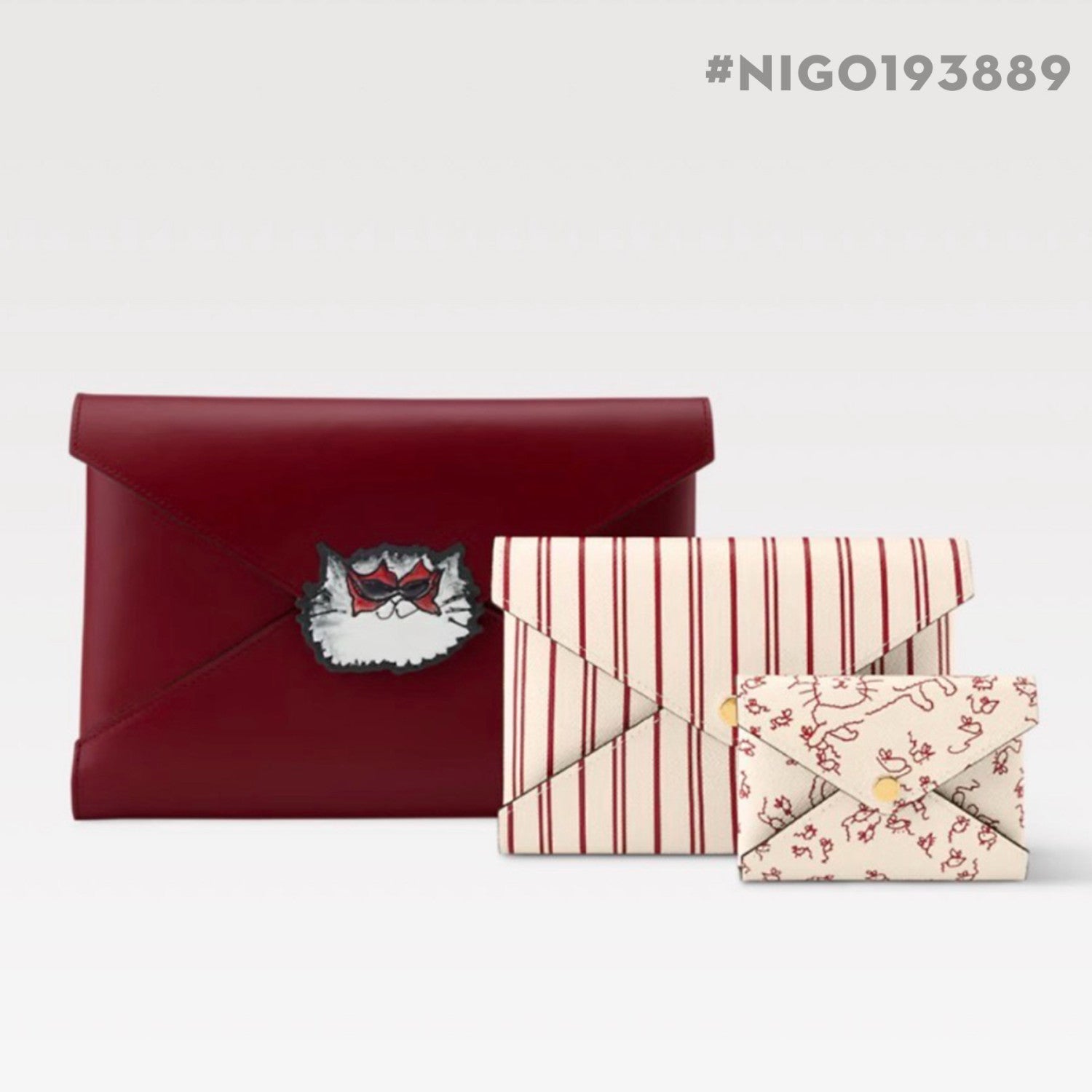 Louis Vuitton Grace and LV collaboration Kirigami Pochette Cowhide leather Three-piece set Clutch Bag Bags #193889