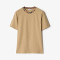 Burberry Men's Summer Checkered Print Collar Solid Color Cotton Short Sleeve T-Shirt #77145