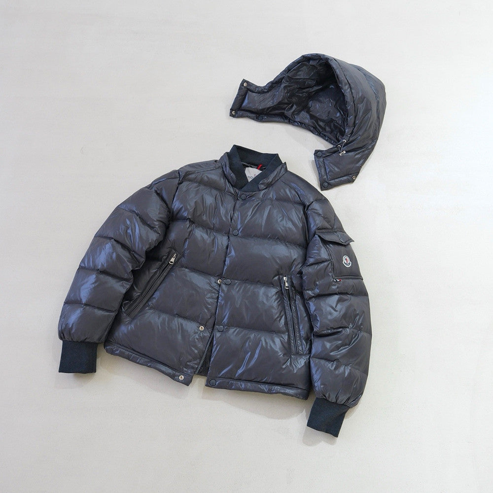 Moncler Black Maljasset Hooded Short Down Jacket #334164