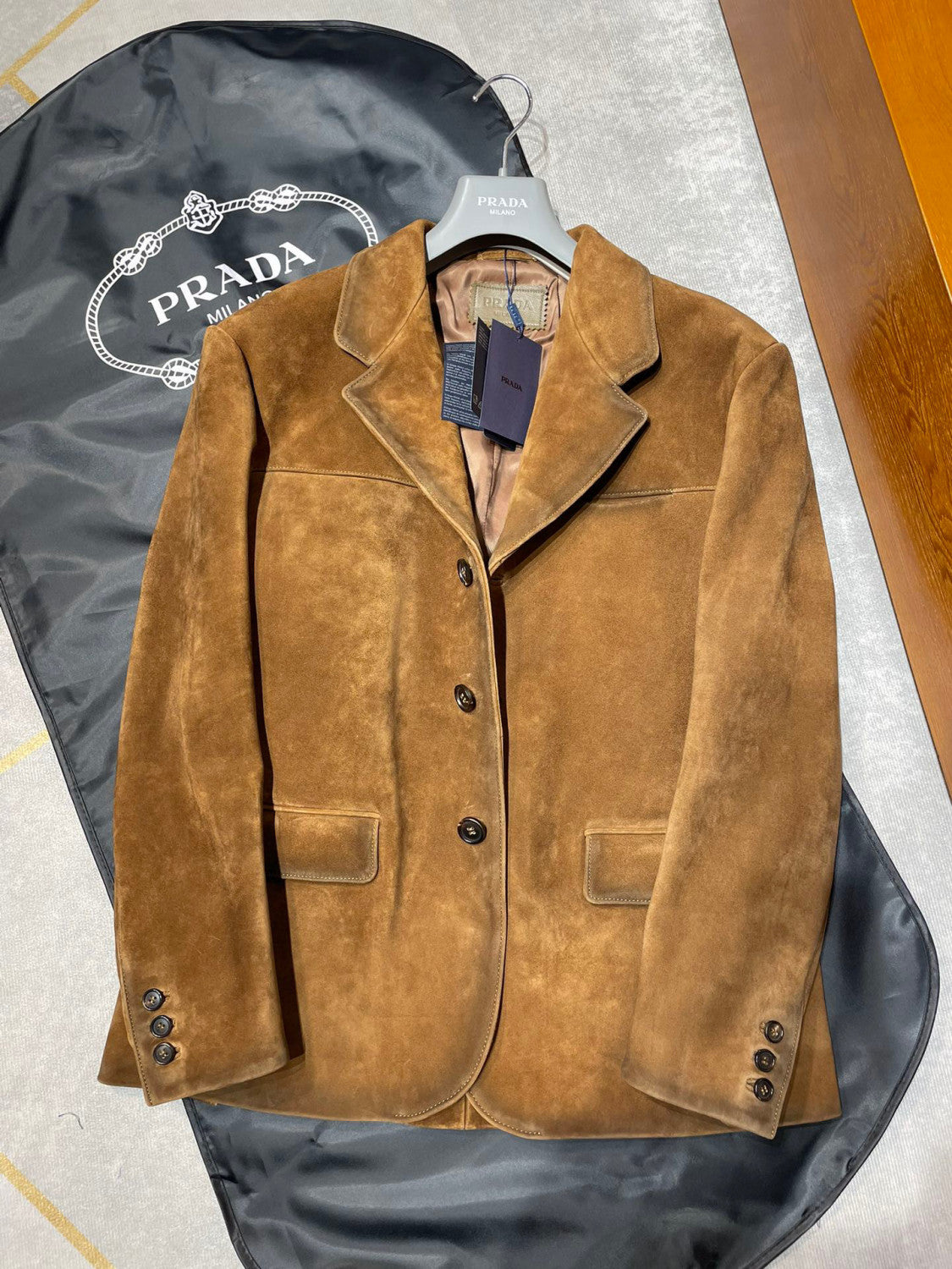 Prada Men's Single Breasted Vintage Jacket Ngvp #6745