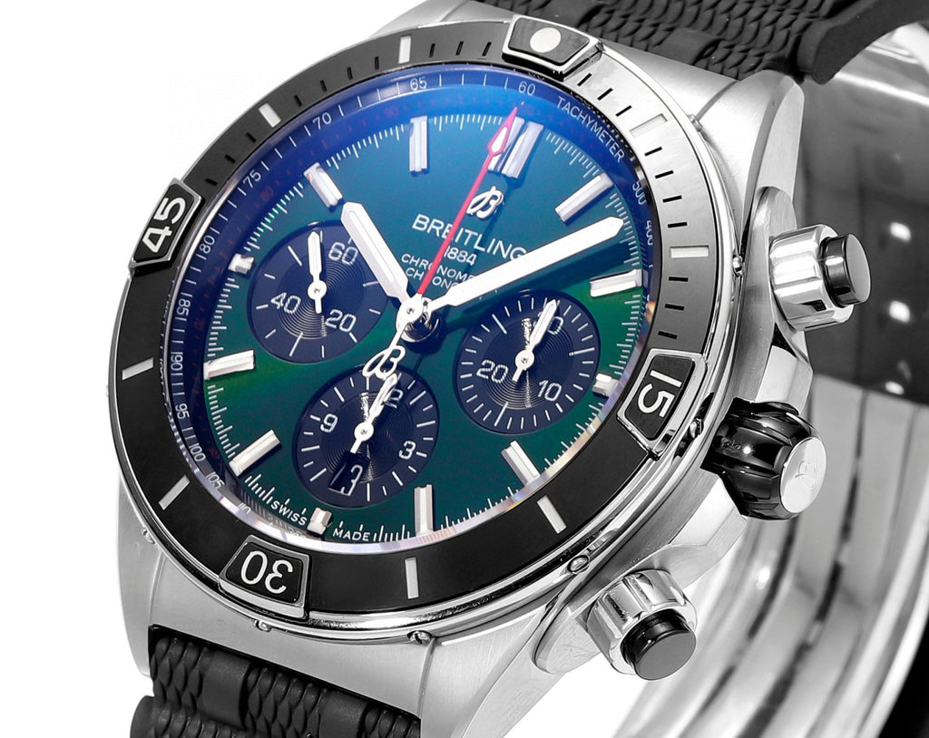 Breitling Silicone Bracelet Mechanical Watch #96675
