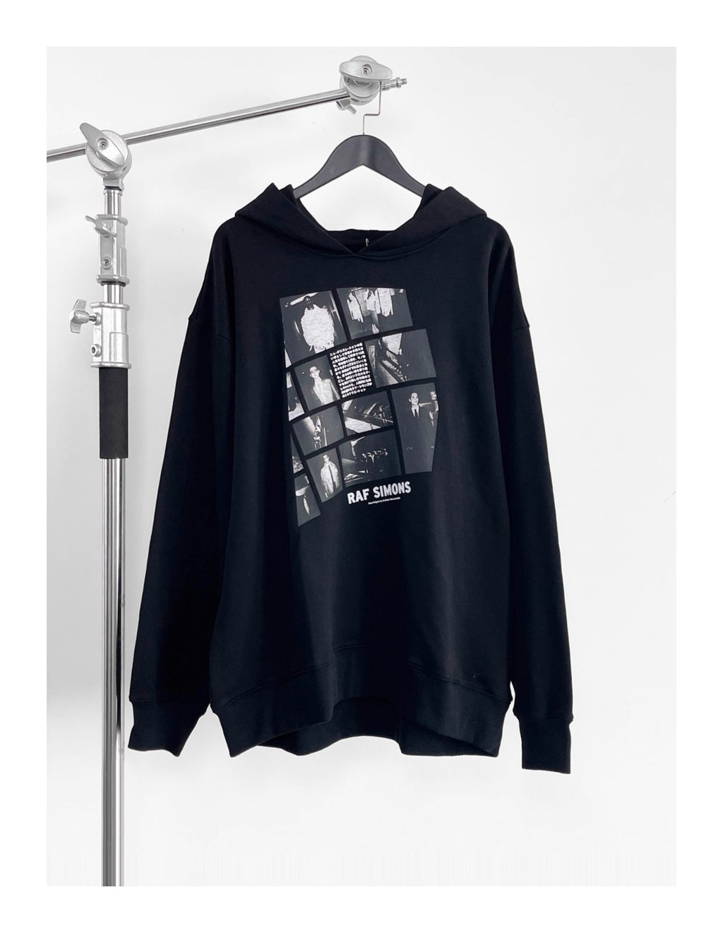 Raf Simons Men's Autumn And Winter Portrait Letter Print Os Loose Washed Sweatshirt Vibe Wind Hoodie High Street Trend Hooded Sweatshirt Ngvp #2459