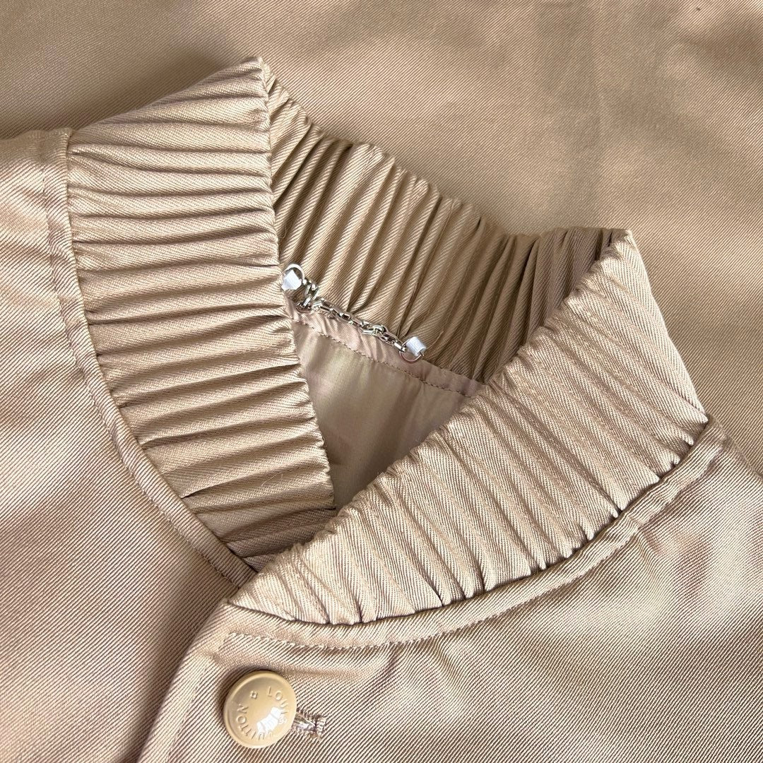 Louis Vuitton Men's Spring and Autumn Solid Color Embroidery Letter Print Zipper Long Sleeve Jacket #72532