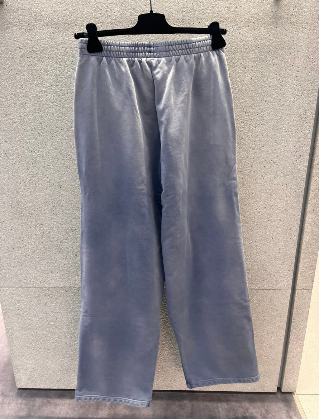 Balenciaga Men's Four Seasons Logo Printed Mid Waist Washed Gradient Loose Casual Sweatpants #71895