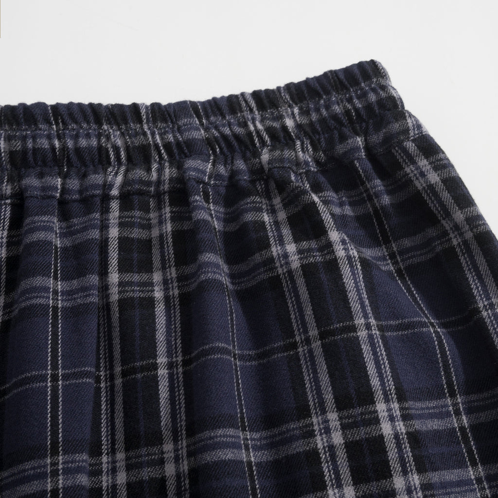 Balenciaga Men's Checkered Elastic Waist Flannel Baggy Pants Four Seasons Solid Color Cotton Casual Trouser Ngvp #1361