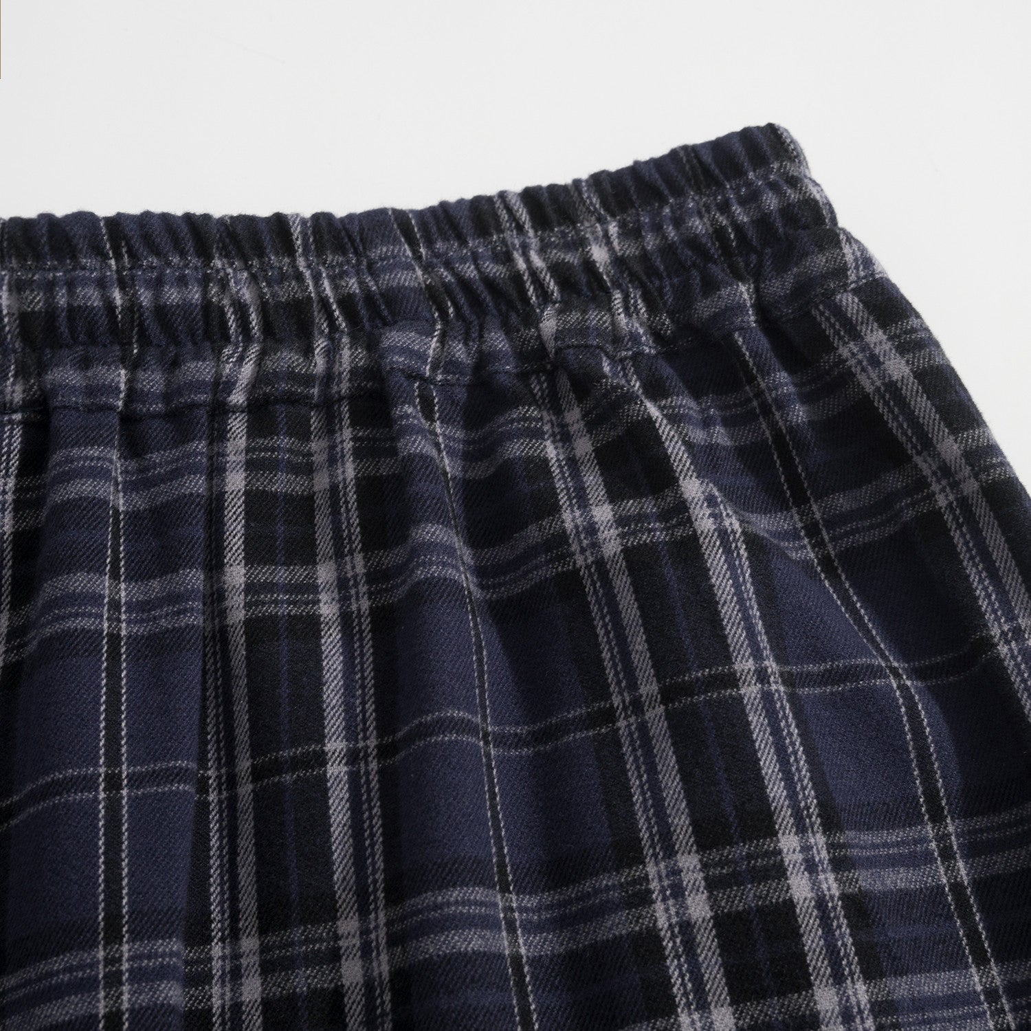 Balenciaga Men's Checkered Elastic Waist Flannel Baggy Pants Four Seasons Solid Color Cotton Casual Trouser Ngvp #1361
