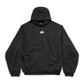 Balenciaga Men's and Women's Spring and Autumn Black Logo Printed Loose Long Sleeve Hooded Sweatshirt #99884